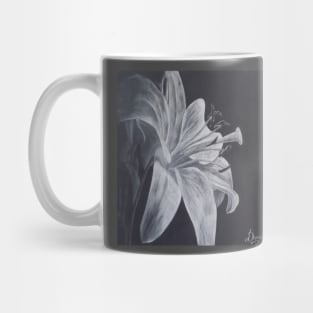 Flower charcoal drawing Mug